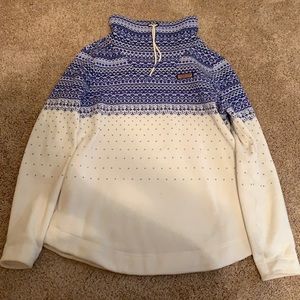 Vineyard Vines Sweater Blue and White SZ M